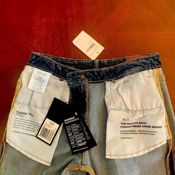 Outland Denim lucy organic stretch cotton skinny jeans size 25, NWT - Picture 8 of 10
